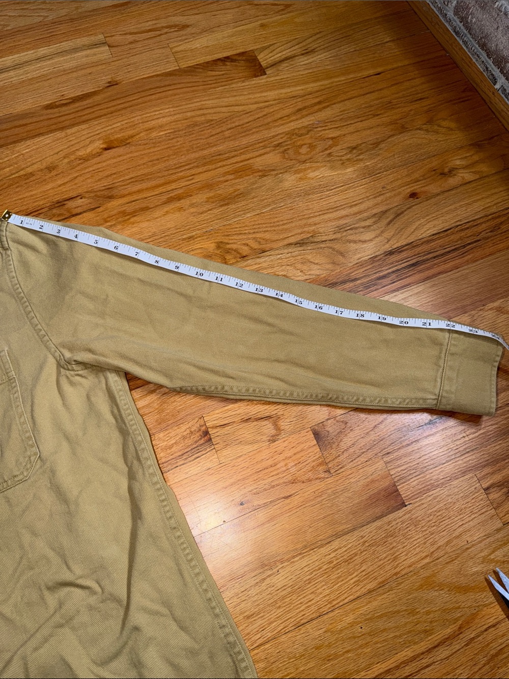 H&M Men's Light Tan Button-Down Casual Shirt Jacket - Picture 6 of 8
